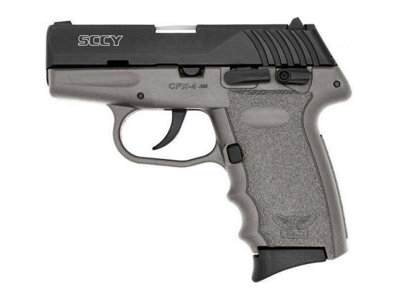 SCCY CPX-4 GRAY / BLACK .380 ACP 2.9″ BARREL 10-ROUNDS