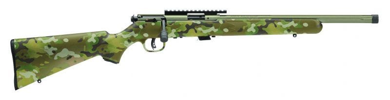 SAVAGE 93R17 FV-SR BAZOOKA GREEN .17 HMR 16.5″ BARREL 5-ROUNDS