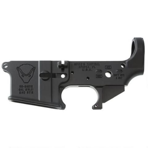 Spikes Tactical Honey Badger Stripped Lower Receiver Aluminum Black