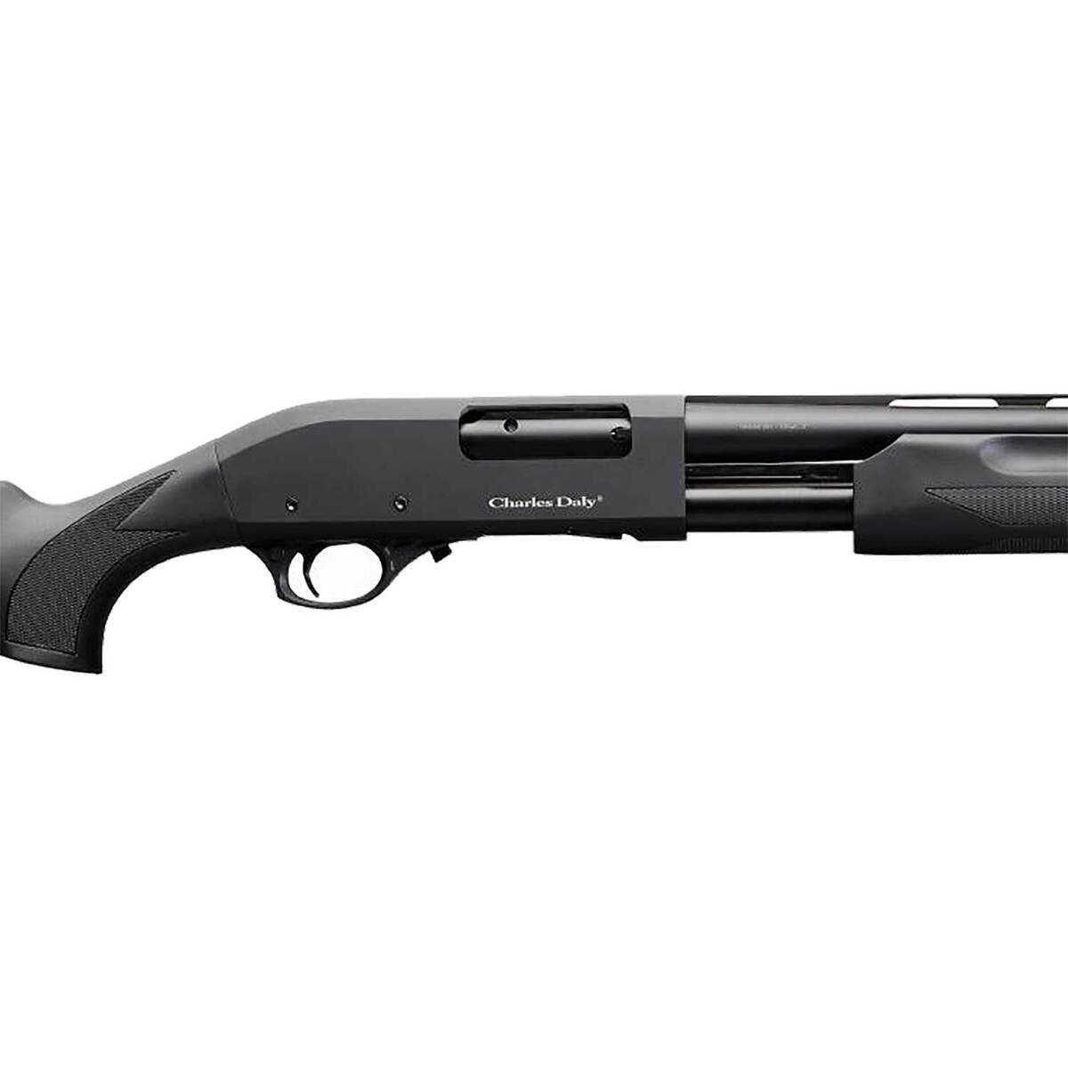 Charles Daly 301 Black 12 Gauge 3in Pump Action Shotgun – 28in